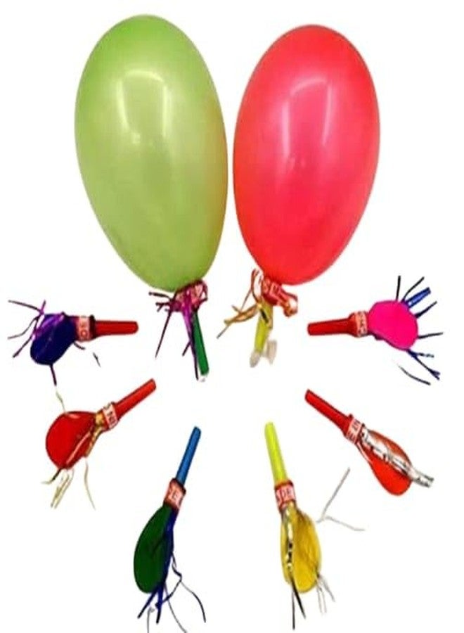 FULLFILLS Balloon Whistles Fun Whistles Party Horns for Party & Celebrations,Festive Whistle Favors, Blowout Birthday Whistles, Whistle Wonders (Pack of 50pc, Multicolor) - Image 1